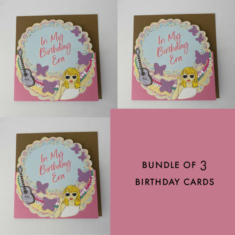 Bundle of 3 Taylor Swift Birthday Cards