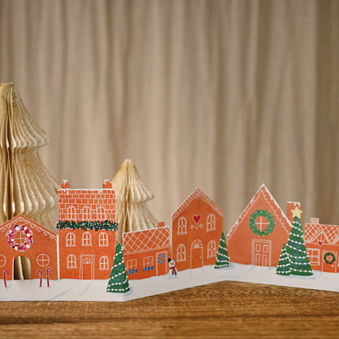 Nollaig Shona Gingerbread House Decoration Card