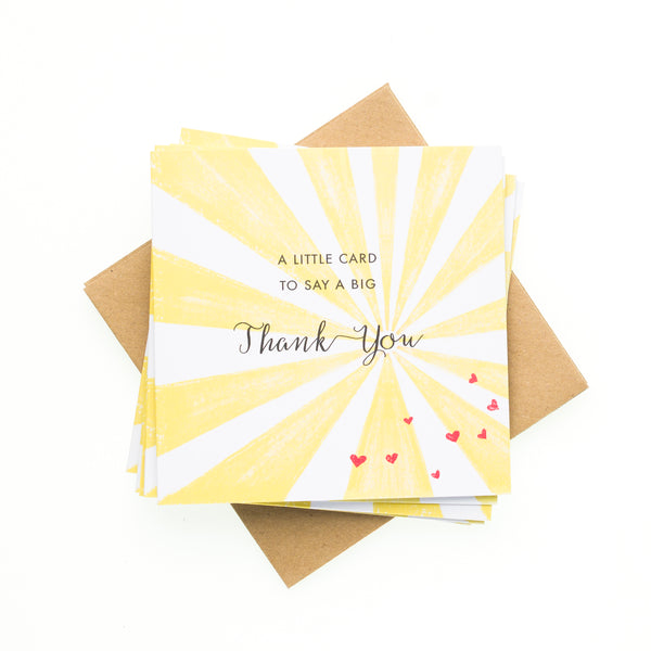 Pack of 6 Cards - Big Thank You