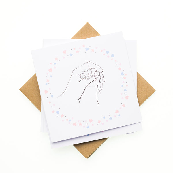 Pack of 6 Cards - Baby Hand