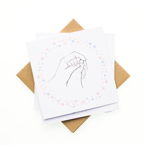 Pack of 6 Cards - Baby Hand