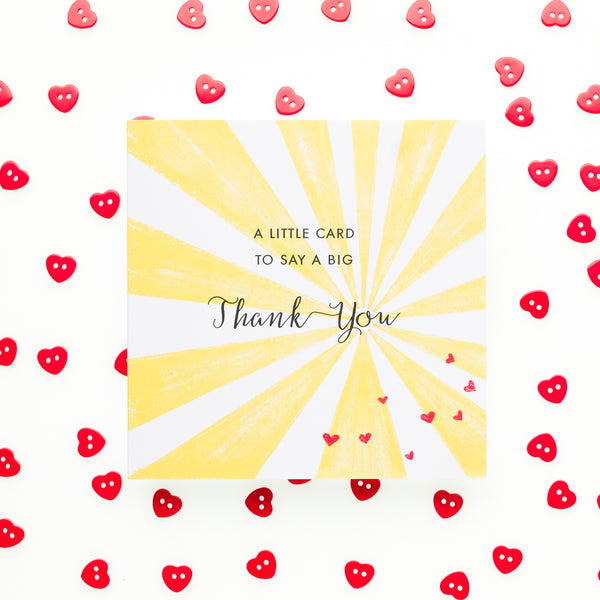 Pack of 6 Cards - Big Thank You